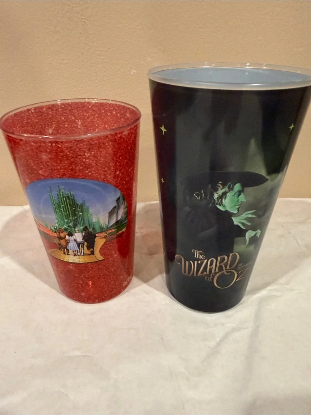 The Wizard of Oz The Sphere Las Vegas Tumblers Red Glitter & Black Wicked Witch